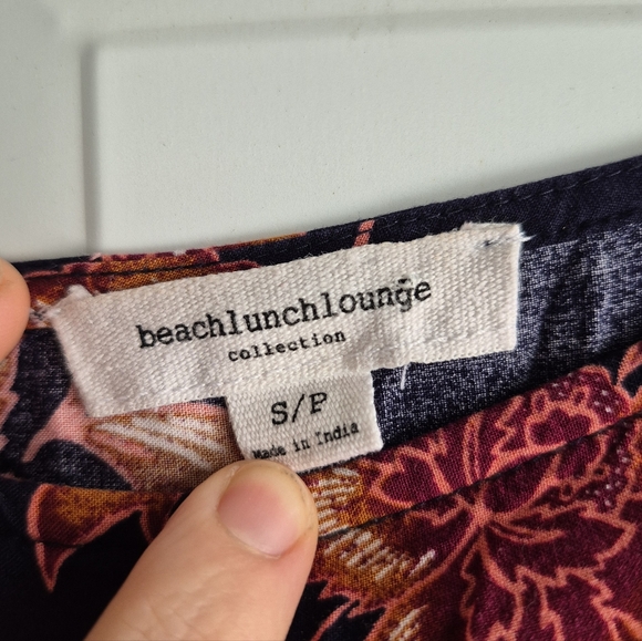 Beachlunchlounge Small Navy Floral Print Boho Midi Dress - Picture 4 of 9